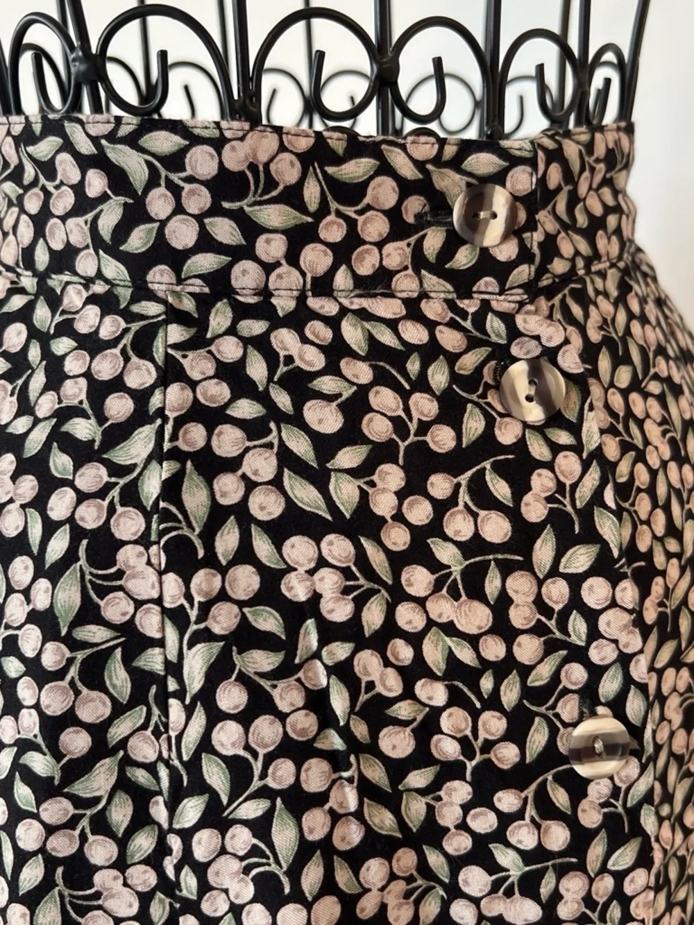 Vintage Bobbie Brooks Button Front Maxi Skirt